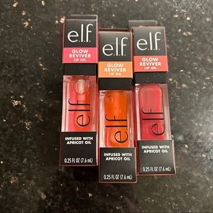 3 Elf glow reviver lip oils new full size